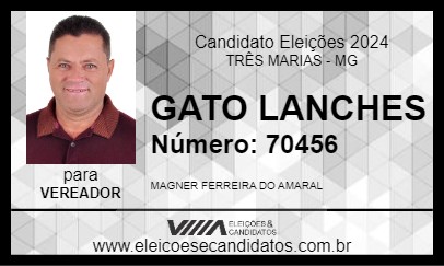 Candidato GATO LANCHES 2024 - TRÊS MARIAS - Eleições