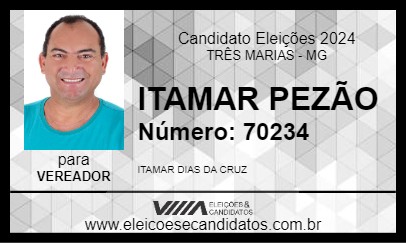 Candidato ITAMAR PEZÃO 2024 - TRÊS MARIAS - Eleições