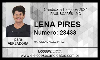 Candidato LENA PIRES 2024 - RAUL SOARES - Eleições