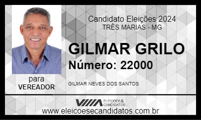 Candidato GILMAR GRILO 2024 - TRÊS MARIAS - Eleições