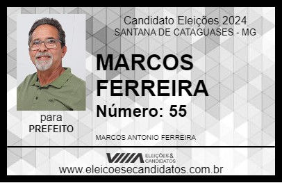 Candidato MARCOS FERREIRA 2024 - SANTANA DE CATAGUASES - Eleições