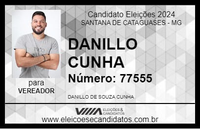 Candidato DANILLO CUNHA 2024 - SANTANA DE CATAGUASES - Eleições