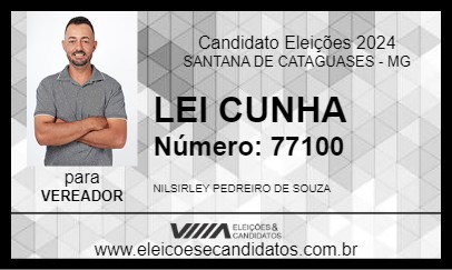 Candidato LEI CUNHA 2024 - SANTANA DE CATAGUASES - Eleições