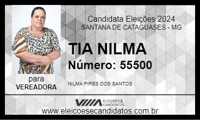 Candidato TIA NILMA 2024 - SANTANA DE CATAGUASES - Eleições