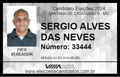 Candidato SERGIO ALVES DAS NEVES 2024 - SANTANA DE CATAGUASES - Eleições