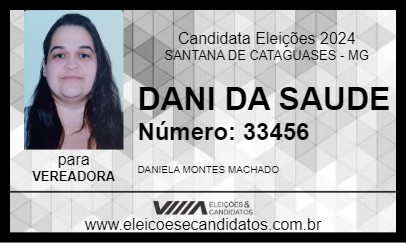 Candidato DANI DA SAUDE 2024 - SANTANA DE CATAGUASES - Eleições