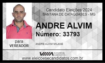 Candidato ANDRÉ MILANI 2024 - SANTANA DE CATAGUASES - Eleições