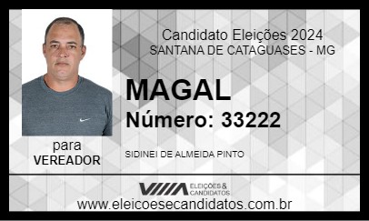 Candidato MAGAL 2024 - SANTANA DE CATAGUASES - Eleições