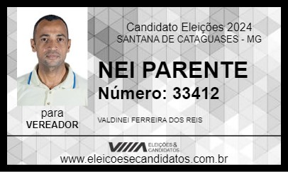 Candidato NEI PARENTE 2024 - SANTANA DE CATAGUASES - Eleições