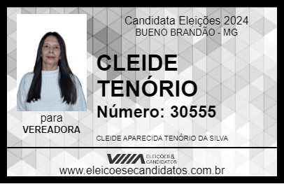 Candidato CLEIDE TENÓRIO 2024 - BUENO BRANDÃO - Eleições