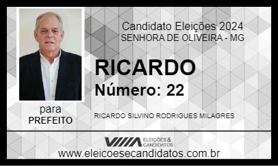 Candidato RICARDO 2024 - SENHORA DE OLIVEIRA - Eleições