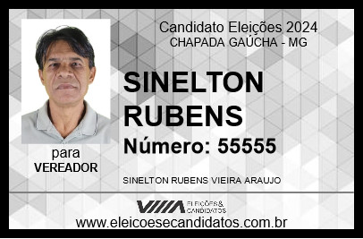 Candidato SINELTON RUBENS 2024 - CHAPADA GAÚCHA - Eleições