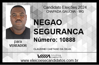 Candidato NEGAO SEGURANCA 2024 - CHAPADA GAÚCHA - Eleições