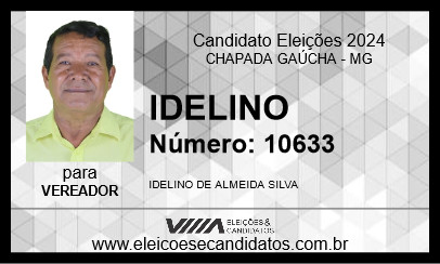 Candidato IDELINO 2024 - CHAPADA GAÚCHA - Eleições