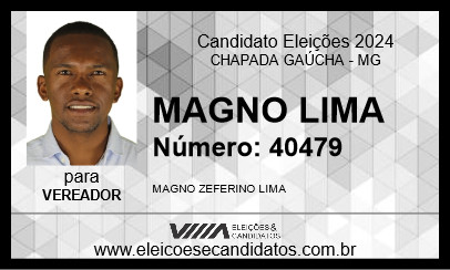 Candidato MAGNO LIMA 2024 - CHAPADA GAÚCHA - Eleições