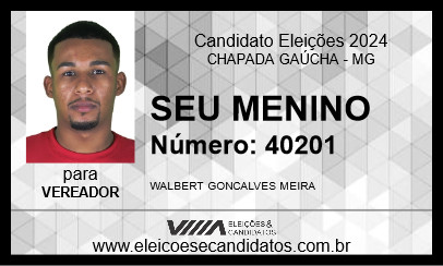 Candidato SEU MENINO 2024 - CHAPADA GAÚCHA - Eleições