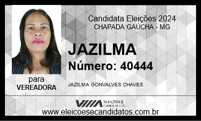 Candidato JAZILMA 2024 - CHAPADA GAÚCHA - Eleições