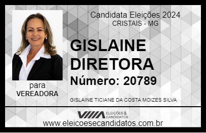 Candidato GISLAINE DIRETORA 2024 - CRISTAIS - Eleições