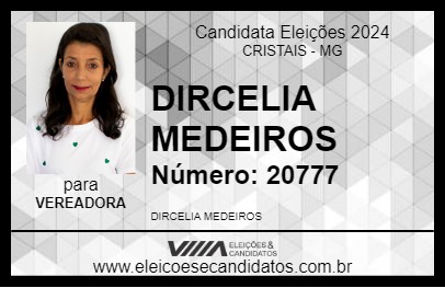 Candidato DIRCELIA MEDEIROS 2024 - CRISTAIS - Eleições