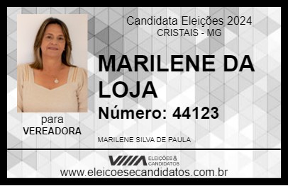 Candidato MARILENE DA LOJA 2024 - CRISTAIS - Eleições