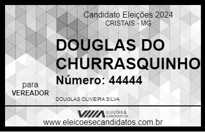 Candidato DOUGLAS DO CHURRASQUINHO 2024 - CRISTAIS - Eleições