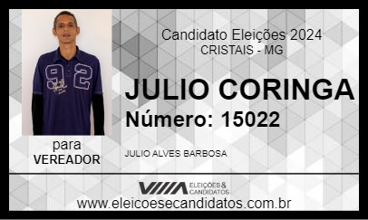 Candidato JULIO CORINGA 2024 - CRISTAIS - Eleições