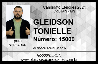 Candidato GLEIDSON TONIELLE 2024 - CRISTAIS - Eleições