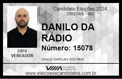 Candidato DANILO DA RÁDIO 2024 - CRISTAIS - Eleições