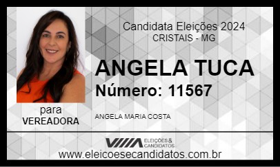 Candidato ANGELA TUCA 2024 - CRISTAIS - Eleições