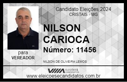 Candidato NILSON CARIOCA 2024 - CRISTAIS - Eleições