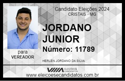 Candidato JORDANO JUNIOR 2024 - CRISTAIS - Eleições