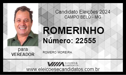 Candidato ROMERINHO 2024 - CAMPO BELO - Eleições