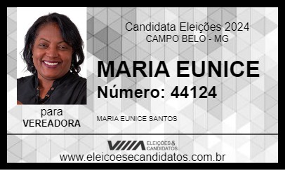 Candidato MARIA EUNICE 2024 - CAMPO BELO - Eleições