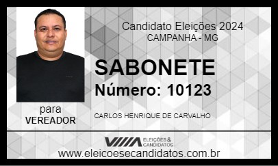 Candidato SABONETE 2024 - CAMPANHA - Eleições