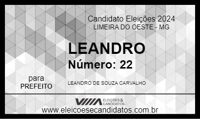 Candidato LEANDRO 2024 - LIMEIRA DO OESTE - Eleições