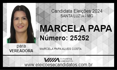 Candidato MARCELA PAPA 2024 - SANTA LUZIA - Eleições