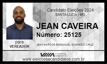 Candidato JEAN CAVEIRA 2024 - SANTA LUZIA - Eleições