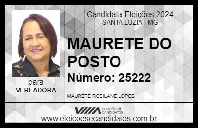 Candidato MAURETE DO POSTO 2024 - SANTA LUZIA - Eleições