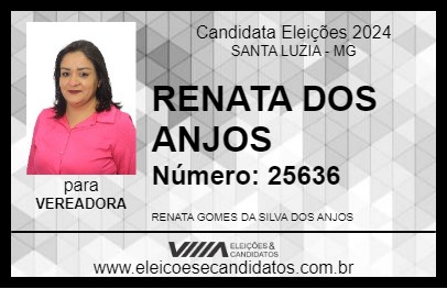 Candidato RENATA DOS ANJOS 2024 - SANTA LUZIA - Eleições