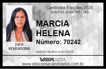 Candidato MARCIA HELENA 2024 - SANTOS DUMONT - Eleições