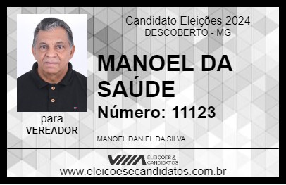 Candidato MANOEL DA SAÚDE 2024 - DESCOBERTO - Eleições