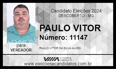 Candidato PAULO VITOR 2024 - DESCOBERTO - Eleições