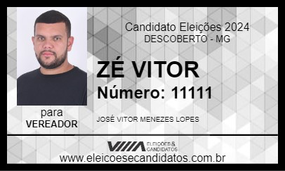 Candidato ZÉ VITOR 2024 - DESCOBERTO - Eleições