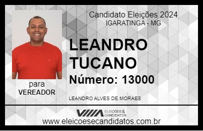 Candidato LEANDRO TUCANO 2024 - IGARATINGA - Eleições