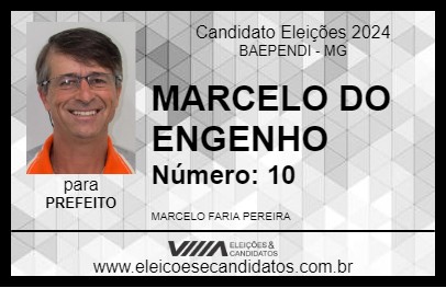 Candidato MARCELO DO ENGENHO 2024 - BAEPENDI - Eleições