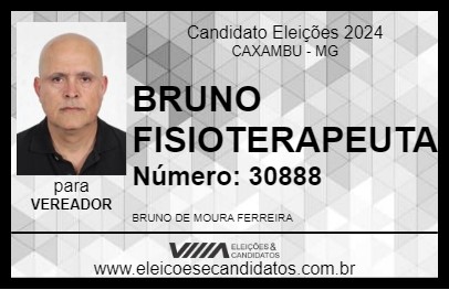 Candidato BRUNO FISIOTERAPEUTA 2024 - CAXAMBU - Eleições