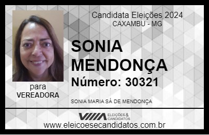 Candidato SONIA MENDONÇA 2024 - CAXAMBU - Eleições