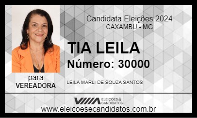 Candidato TIA LEILA 2024 - CAXAMBU - Eleições