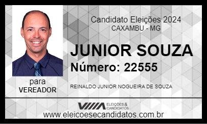 Candidato JUNIOR SOUZA 2024 - CAXAMBU - Eleições