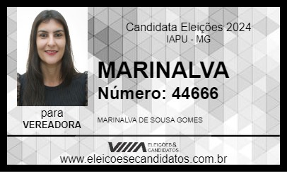 Candidato MARINALVA 2024 - IAPU - Eleições